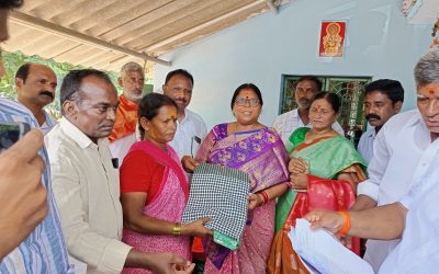 Supplying Blankets for Handicaps and Elderly in Alamanda and Chandrampeta Villages, Vizianagaram District